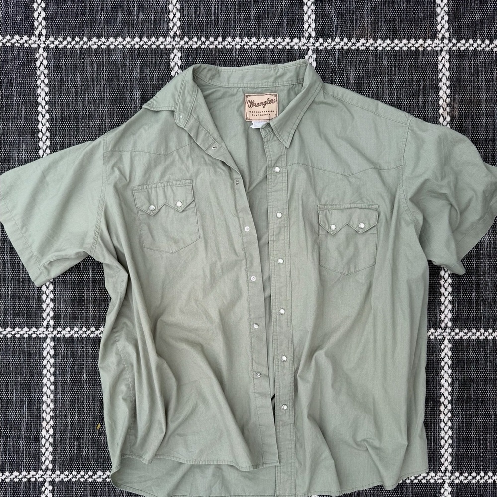 Wrangler Men's Green Shirt size 3XL